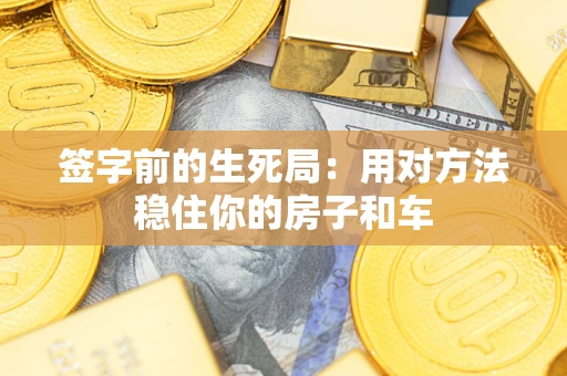 武汉签字前的生死局：用对方法稳住你的房子和车