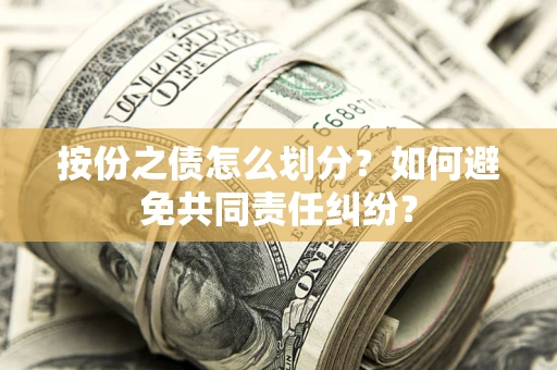 武汉按份之债怎么划分？如何避免共同责任纠纷？