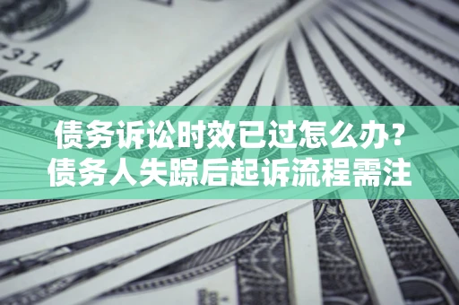 武汉债务诉讼时效已过怎么办？债务人失踪后起诉流程需注意什么？