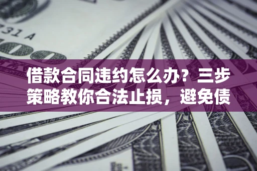 武汉借款合同违约怎么办？三步策略教你合法止损，避免债务危机升级