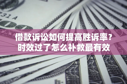 武汉借款诉讼如何提高胜诉率？时效过了怎么补救最有效