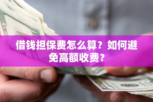 武汉借钱担保费怎么算？如何避免高额收费？